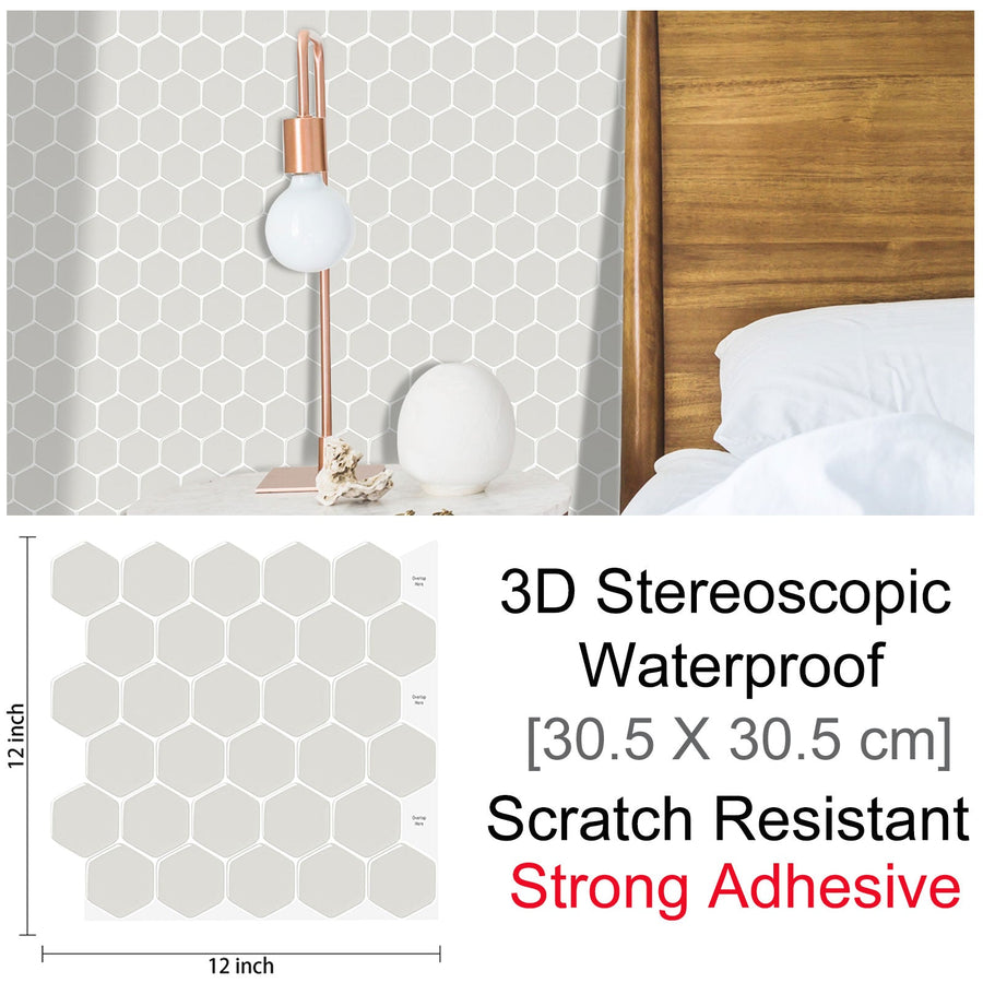 3D Self-Adhesive Hexagonal Wall Stickers - Image 8