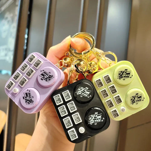 Mini DJ Turntable Toy Keychain - Image 0