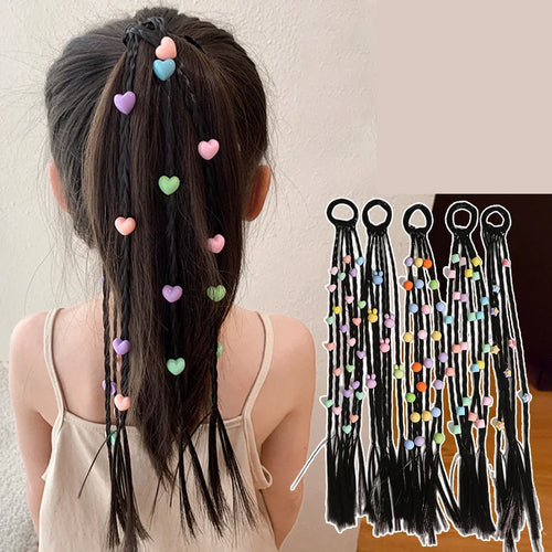 Floral Charm Ponytail Kids Hair Bands - Image 0
