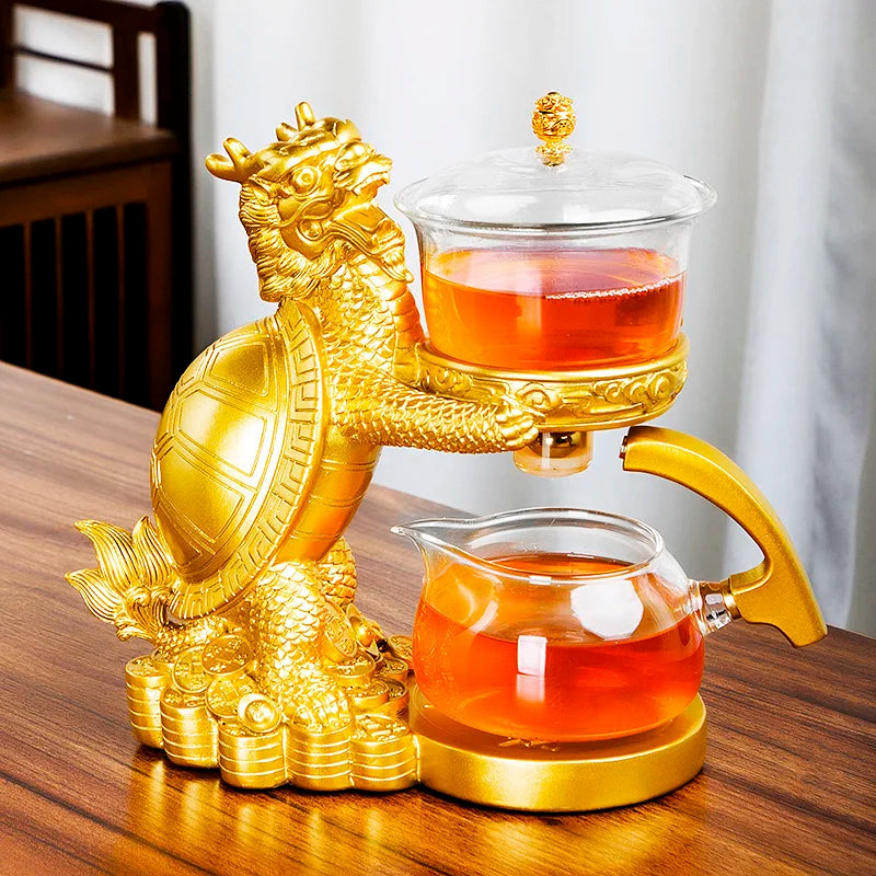 Magnetic Flow Kungfu Turtle Dragon Teapot Infuser - Image 8