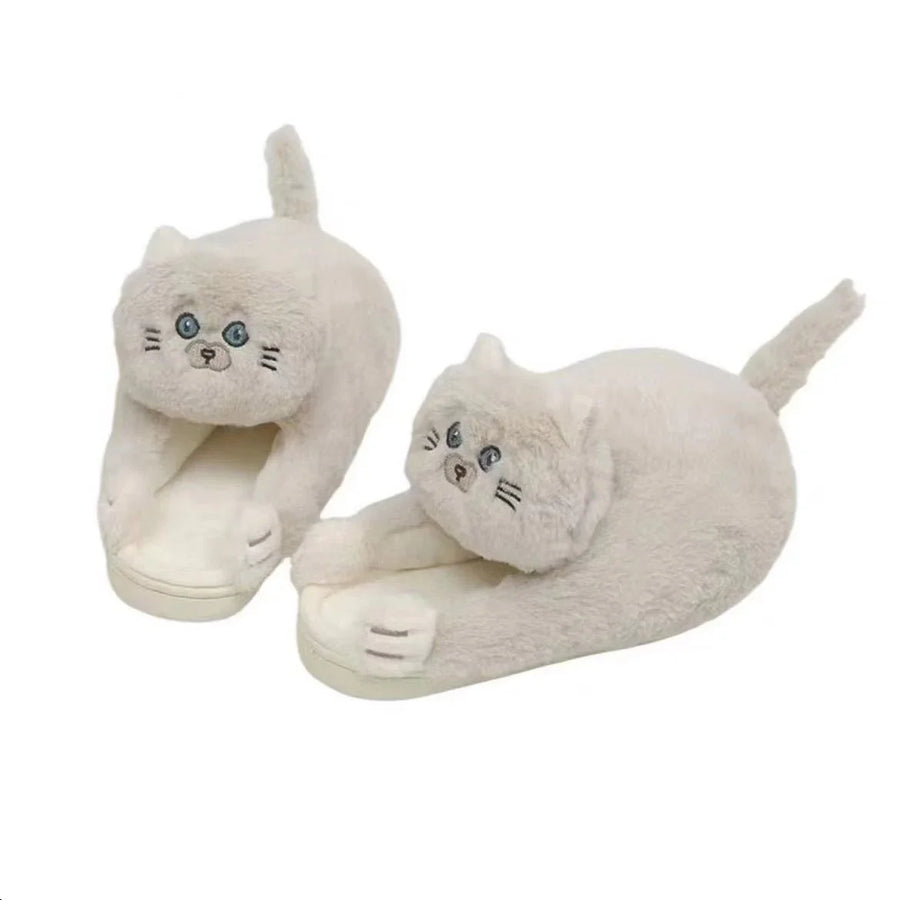 Cuddle Cat Plush Slippers