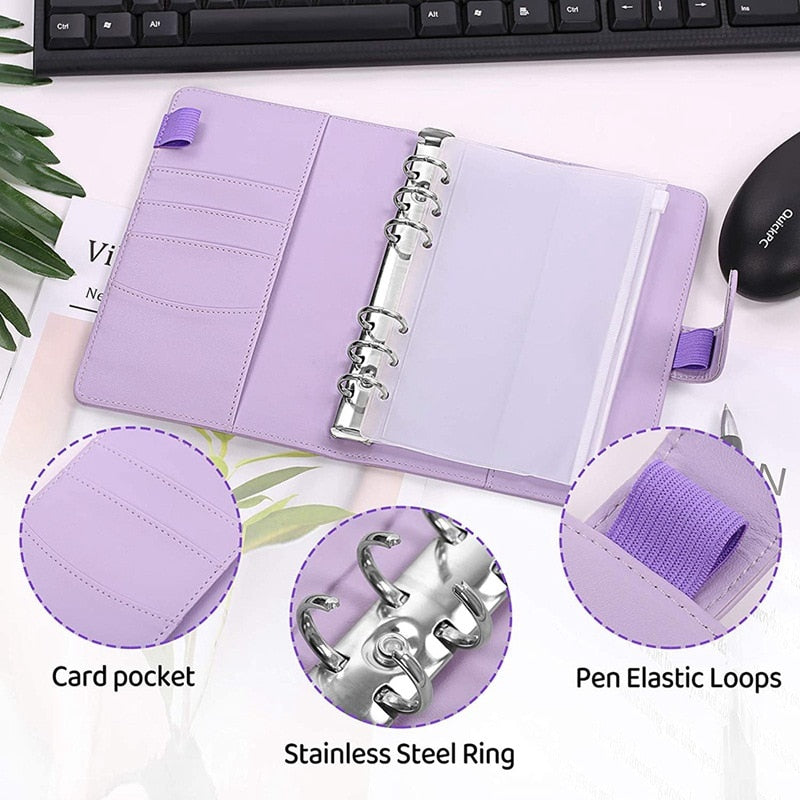 Financial Planner Leather Multi Pocket Bill Organizer Notebook - Image 4