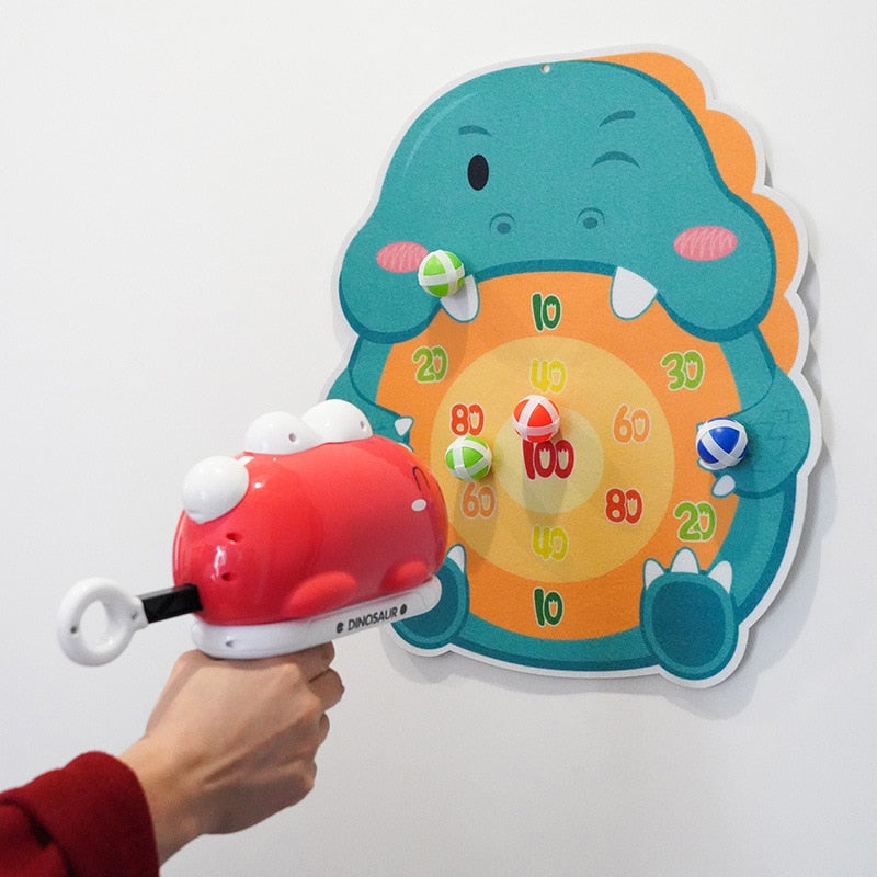 Cute Dinosaur Sticky Ball Dart Toy Set - Image 4