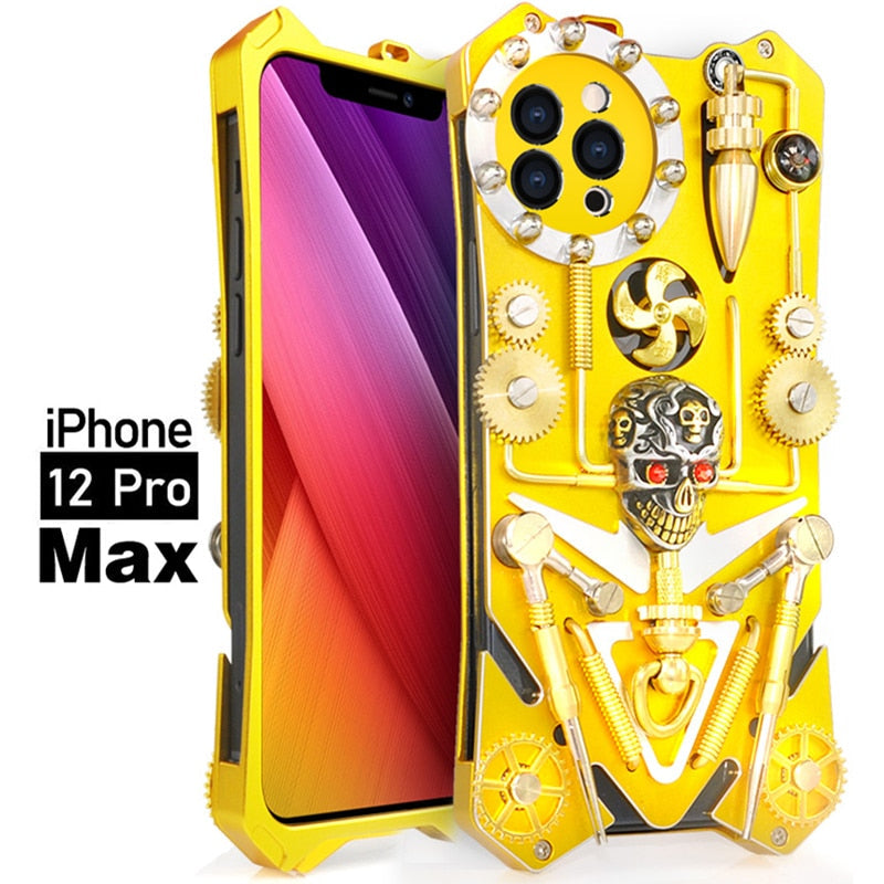 Mechanic Skull Cyberpunk Style iPhone Case - Image 10
