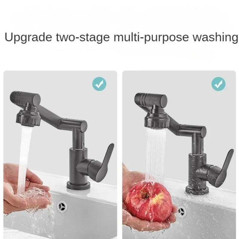 Splash-Proof Mechanical Universal Rotatable Arm Faucet - Image 3