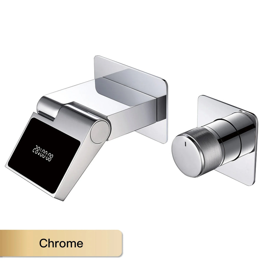 Intelligent Hidden Black Brass LED Digital Faucet - Image 6