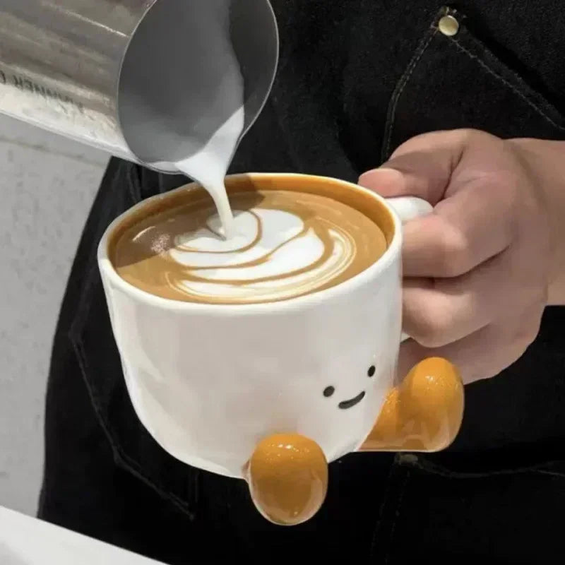 Happy Cute Face Ceramic Mug - Image 1