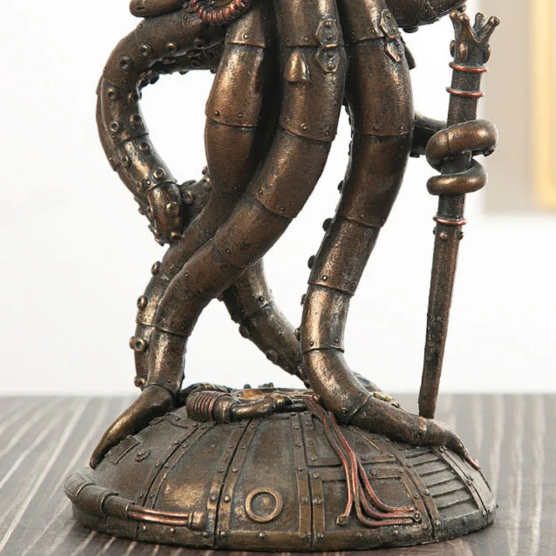 Steampunk Octopus Mechanical Traveler Figurines Home Decors - Image 3
