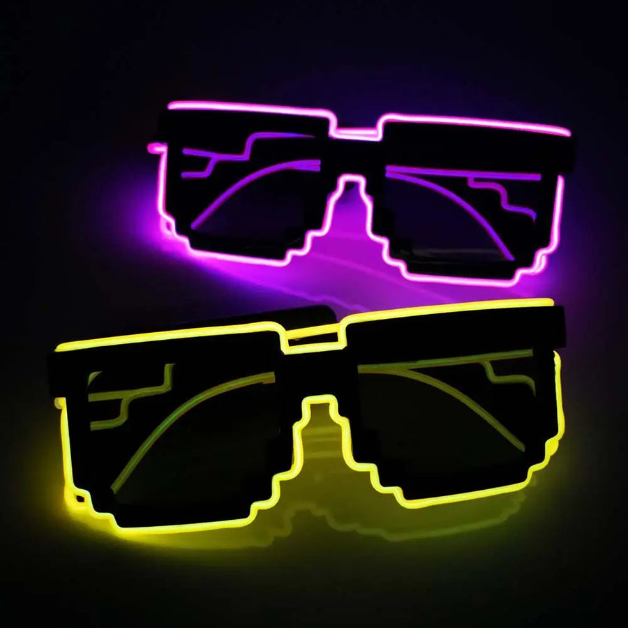 Flashing Luminous 8-Bit Stylish Party Glasses - Image 5