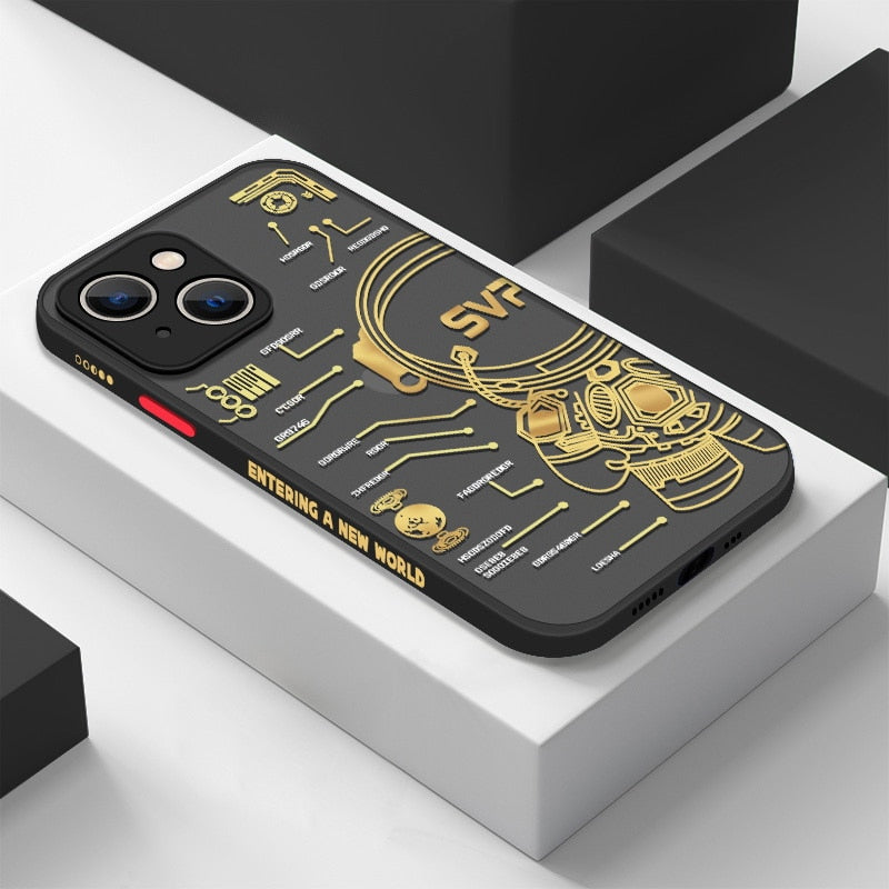 Space Road Relax Astronaut iPhone Case - Image 10