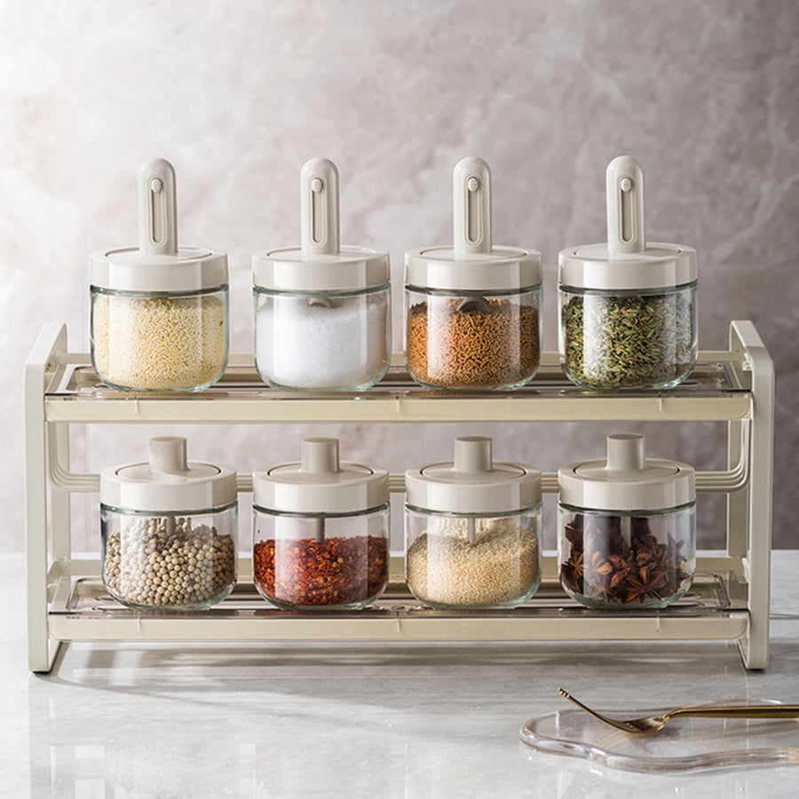 Creative Mini Seasoning Jar with Spoon - Image 1