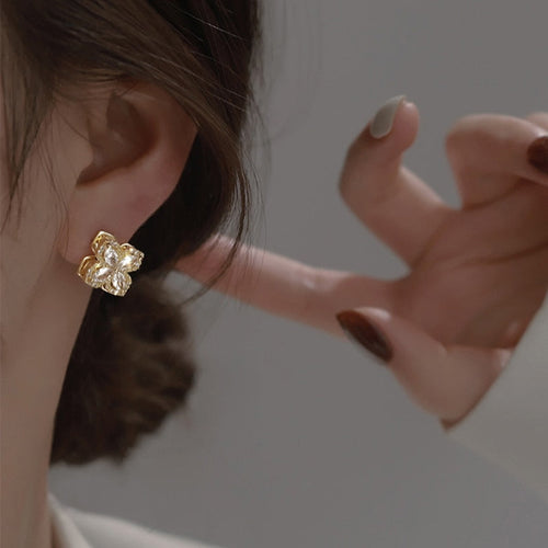 Elegant Rotatable Windmill Flower Earrings - Image 0