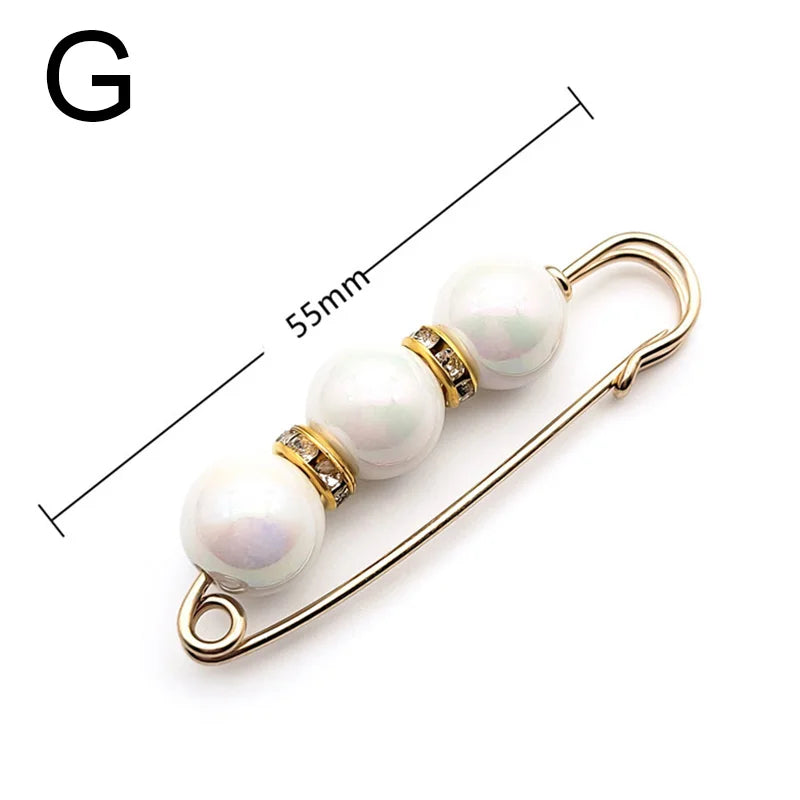 Pearl Charm Button Brooch - Image 10