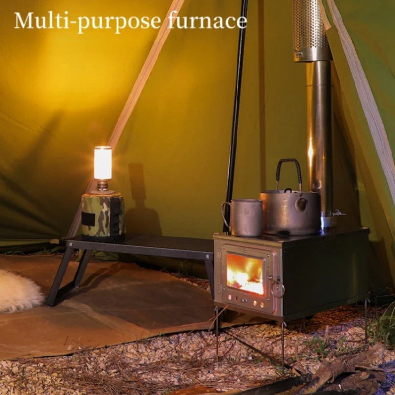 Outdoor Firewood Cozy Camping Foldable Stove - Image 5