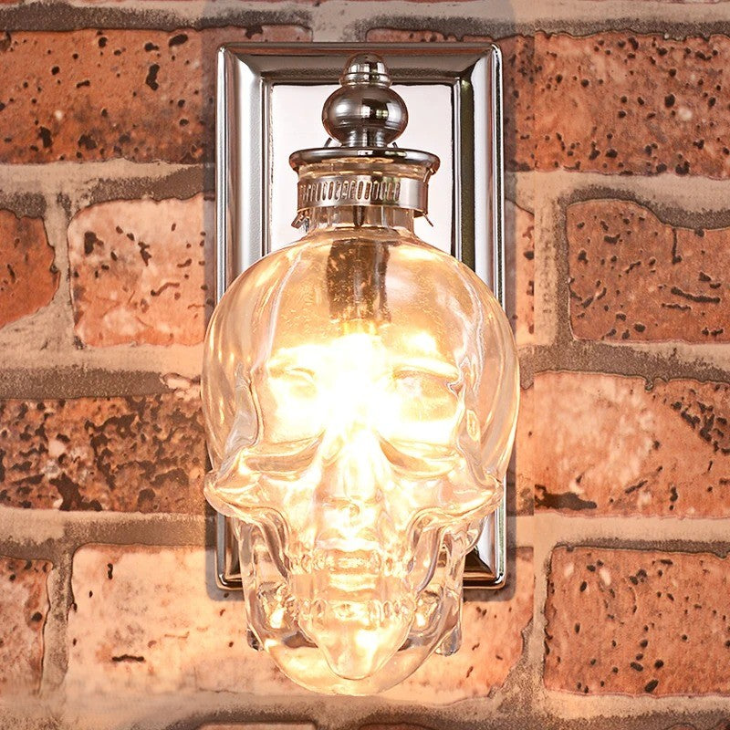 Gothic Skull Bottle Retro Wall Lamp - Image 5