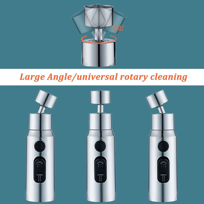 3-Mode Anti-Splash Faucet Adapter - Image 1