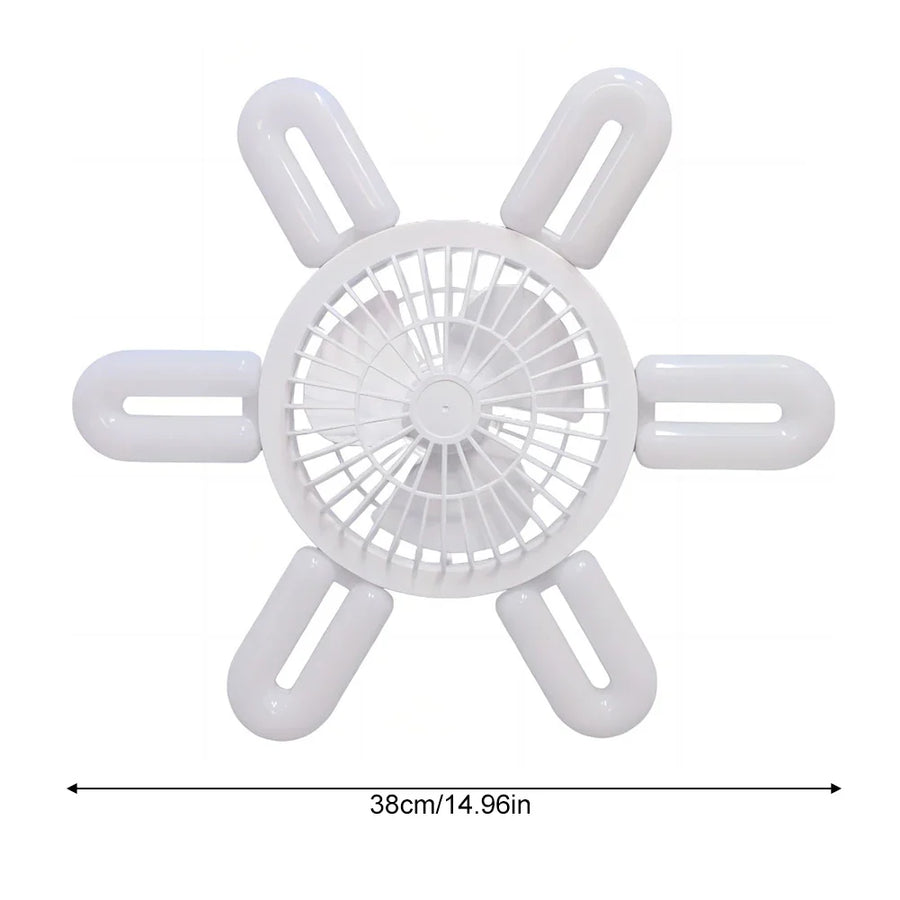 Silent Adjustable Remote Control Ceiling Foldable Fan Lamp - Image 7