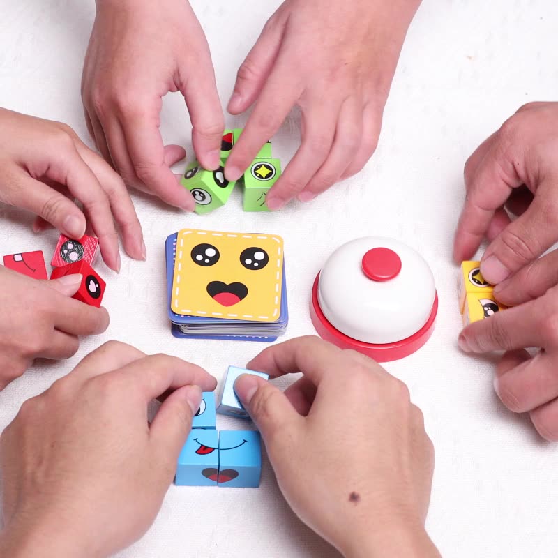 Expressive Face Montessori Cube Game - Image 5