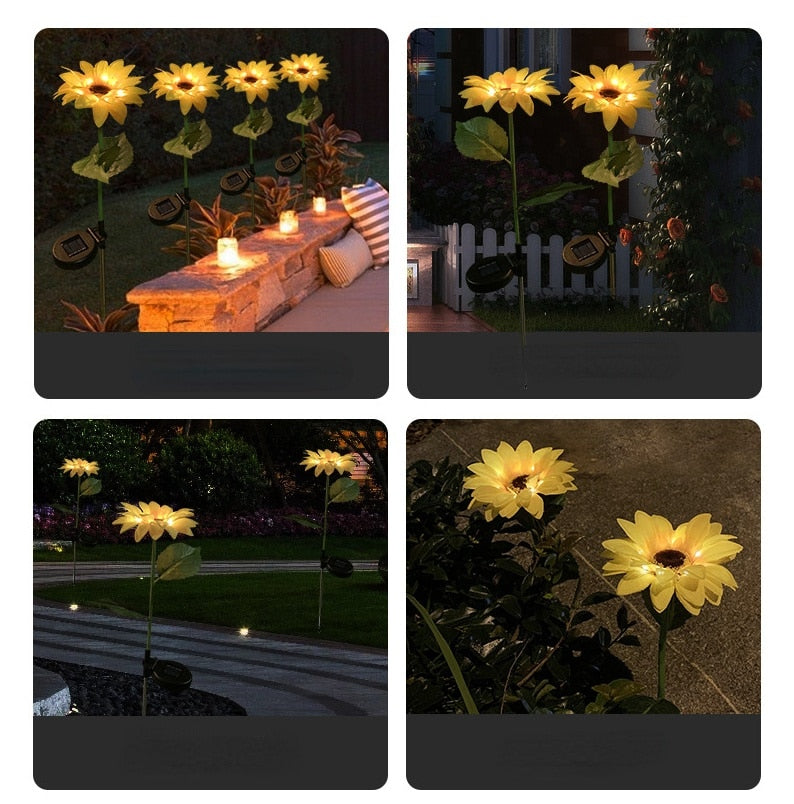 Sunflower Waterproof Solar Led Garden Lights - Image 1