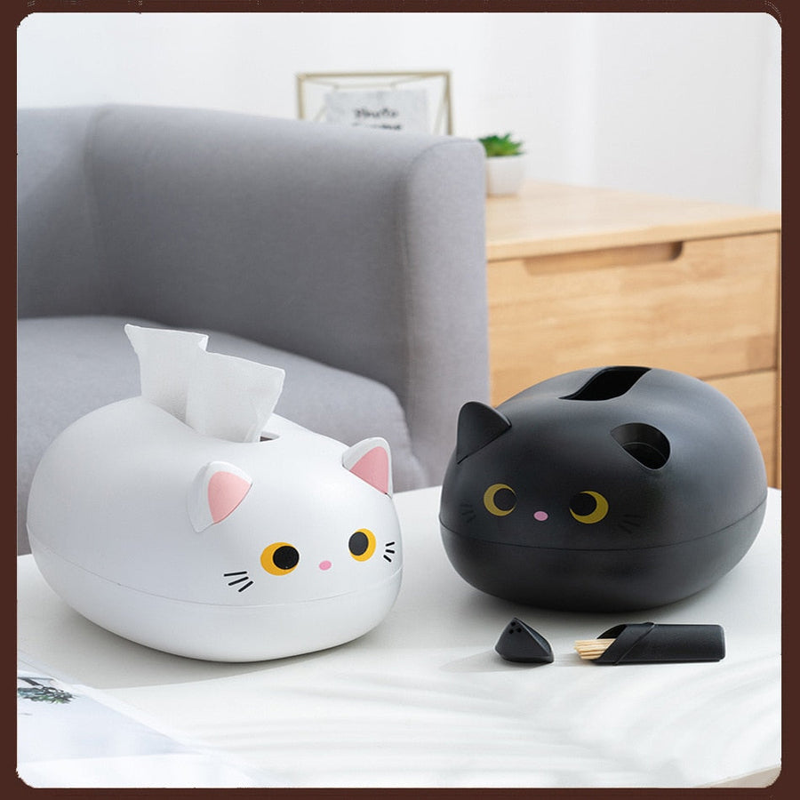 Cat Shaped Desktop Tissue Box - Image 1