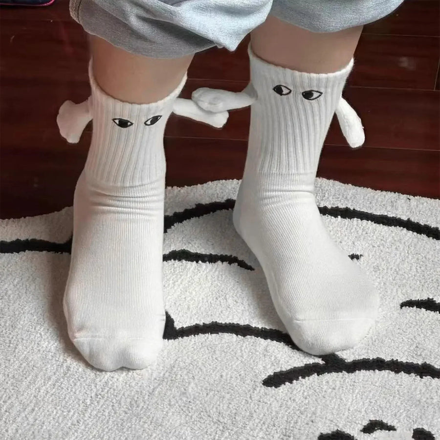 Magnetic Cute Attraction Holding Hands Couples Socks - Image 4