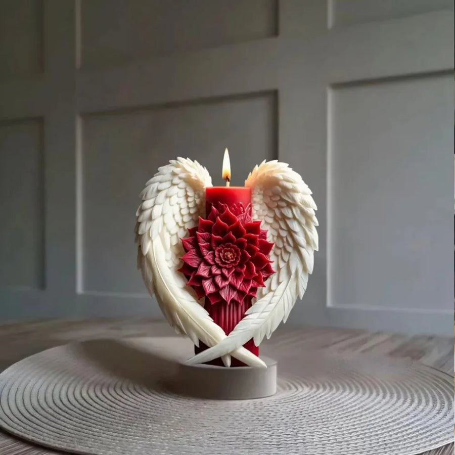 Angel Wing Flower Candle Holder - Image 6