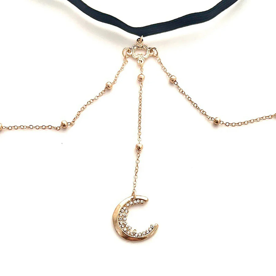 Moon Charm Adjustable Elegant Rhinestone Jewelry - Image 4