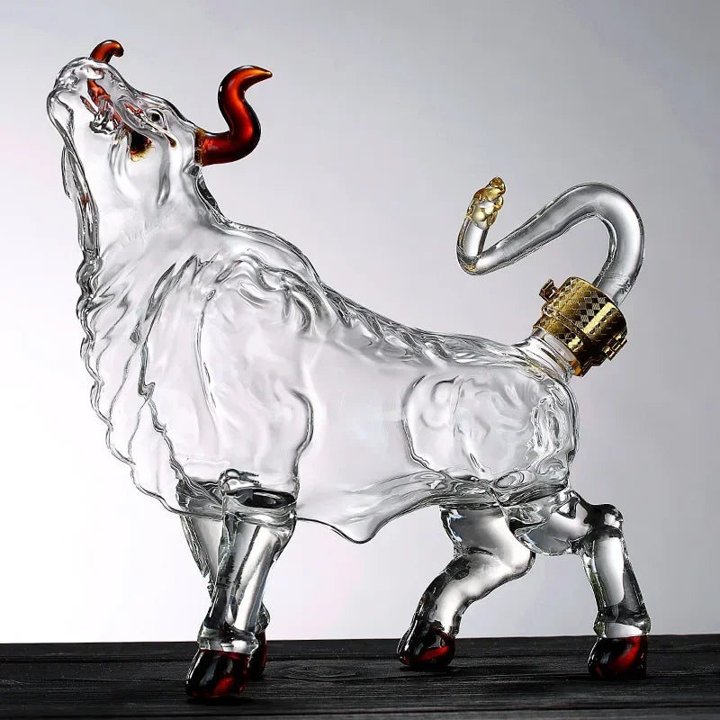 Artistic Bull Glass Decanter - Image 2