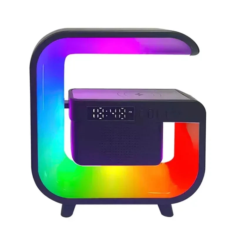 RGB Wireless Charging Bluetooth Futuristic Night Lamp Speaker - Image 5