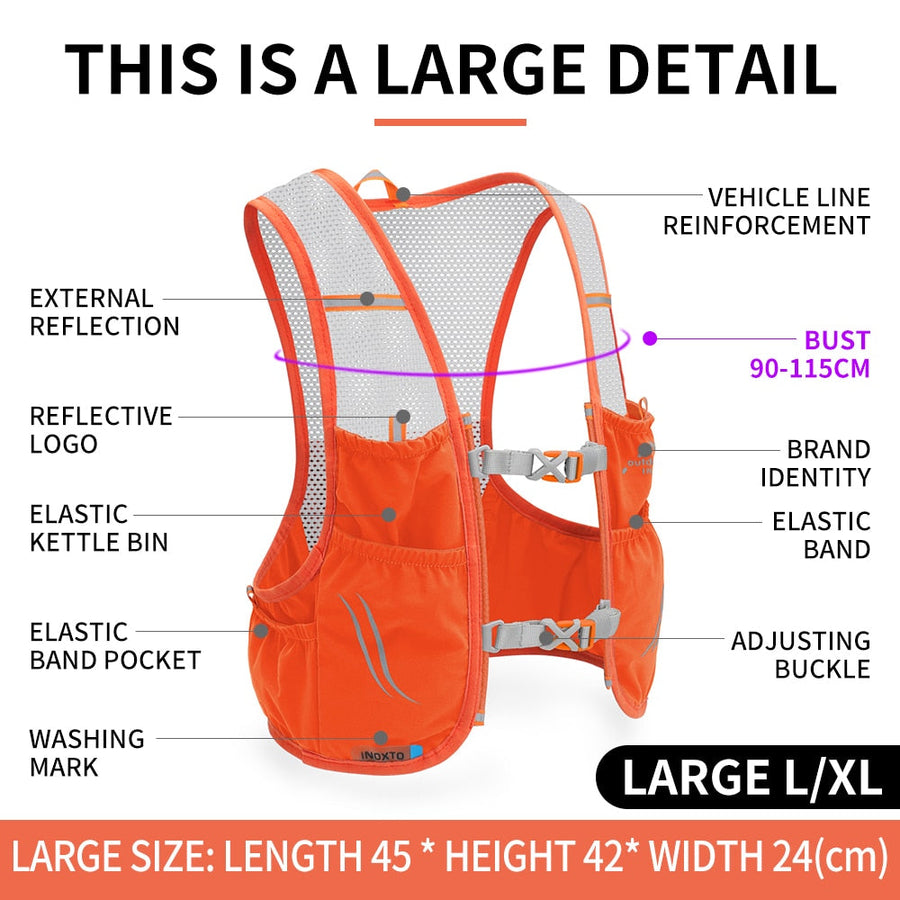 Hike Racer Breathable Vest Running Backpack - Image 2