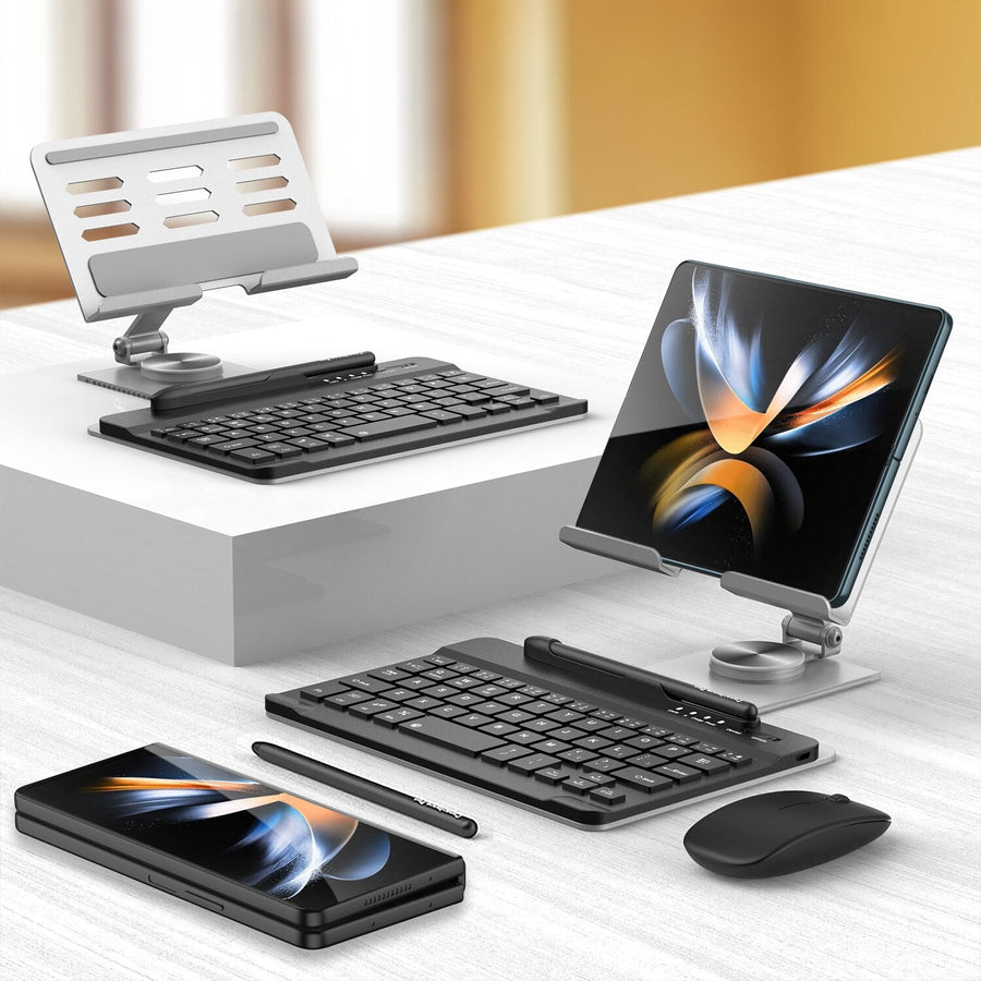Magnetic Foldable Wireless Pro Keyboard Tablet Holder - Image 8