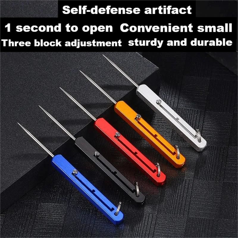 Compact Titanium Outdoor Defense Tool Keychain - Image 2