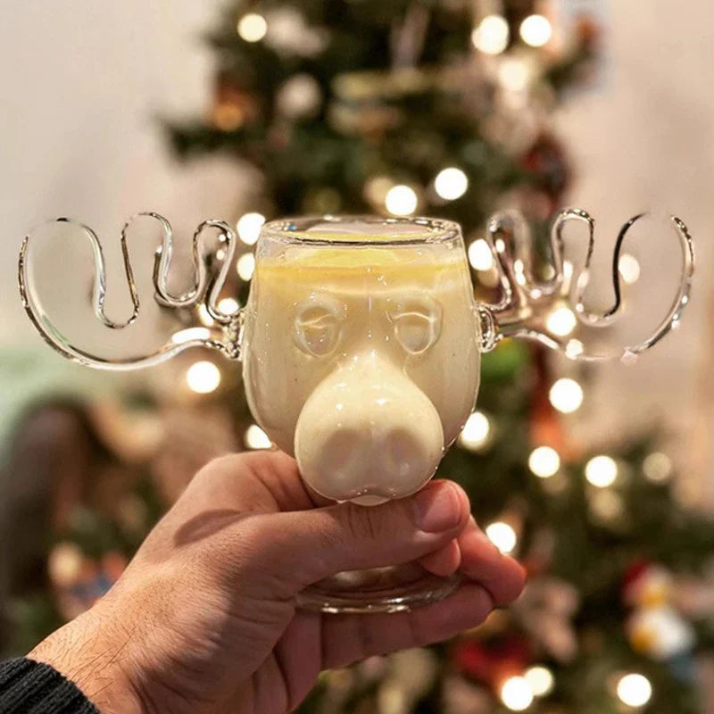 Nordic Antler Novelty Drinking Glass - Image 0
