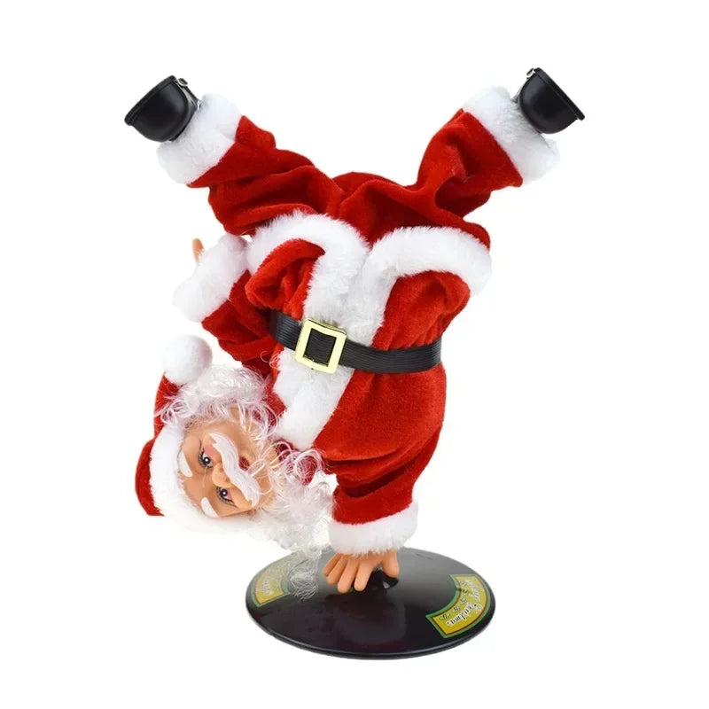 Breakdancing Santa Dynamic Christmas Figurine - Image 5