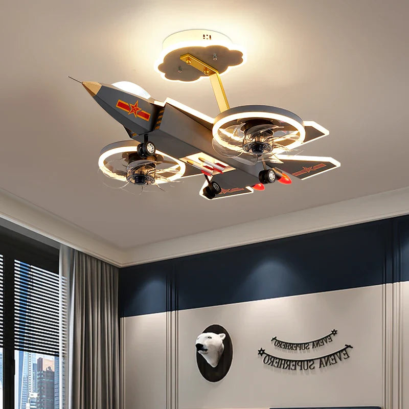 Kids Dream Jet Remote Control Ceiling Fan Light - Image 5