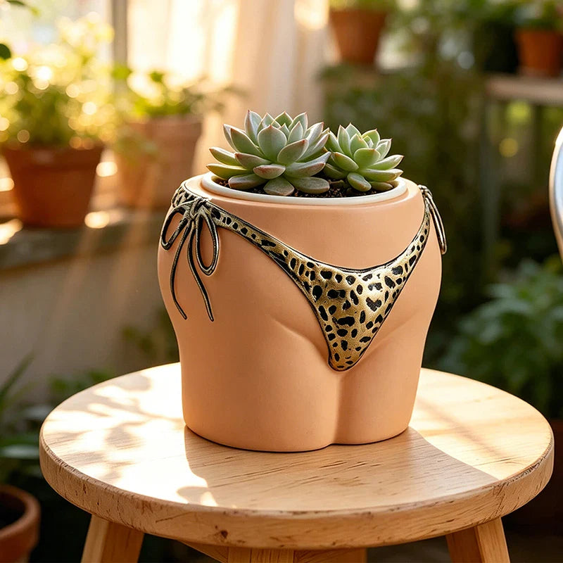 Beach Body Bikini Plant Pot