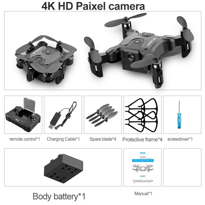 Mini Smart Foldable RC HD FPV Drone - Image 3