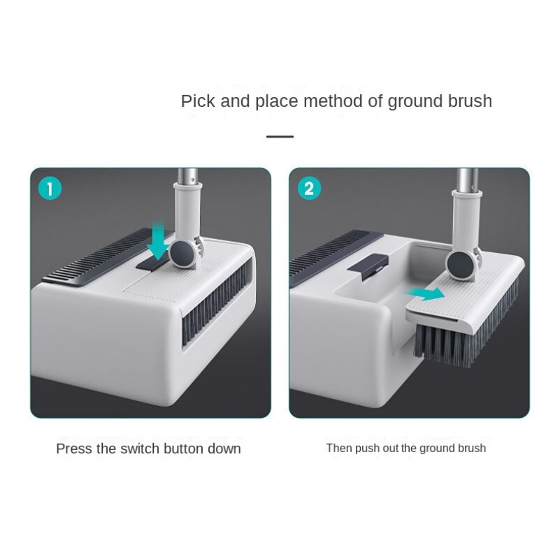 3in1 Quick Clean Extendable Dustpan Set - Image 4
