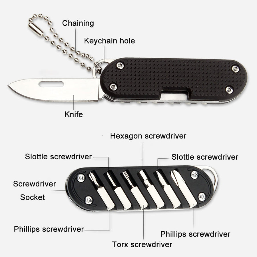 Mini Multifunctional Screwdriver Keychain Tool - Image 7