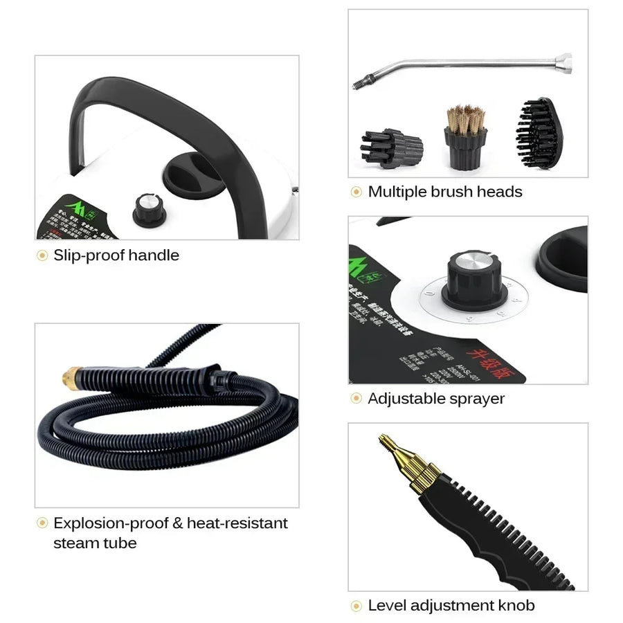 High-Pressure Portable Steam Jet Water Surface Cleaner - Image 2