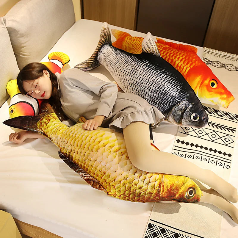 Giant Fish Plush Realistic Pillow - Image 5