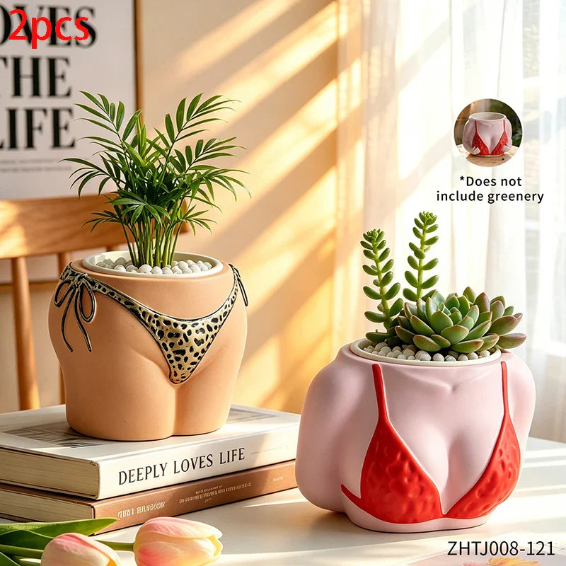 Beach Body Bikini Plant Pot