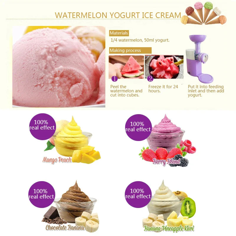 Automatic DIY Fruit Cone Ice Cream Maker - Image 3