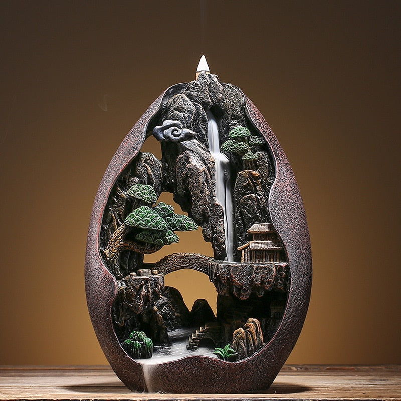 Zen Aromatherapy Decorative Backflow Relaxing Incense Burner - Image 1