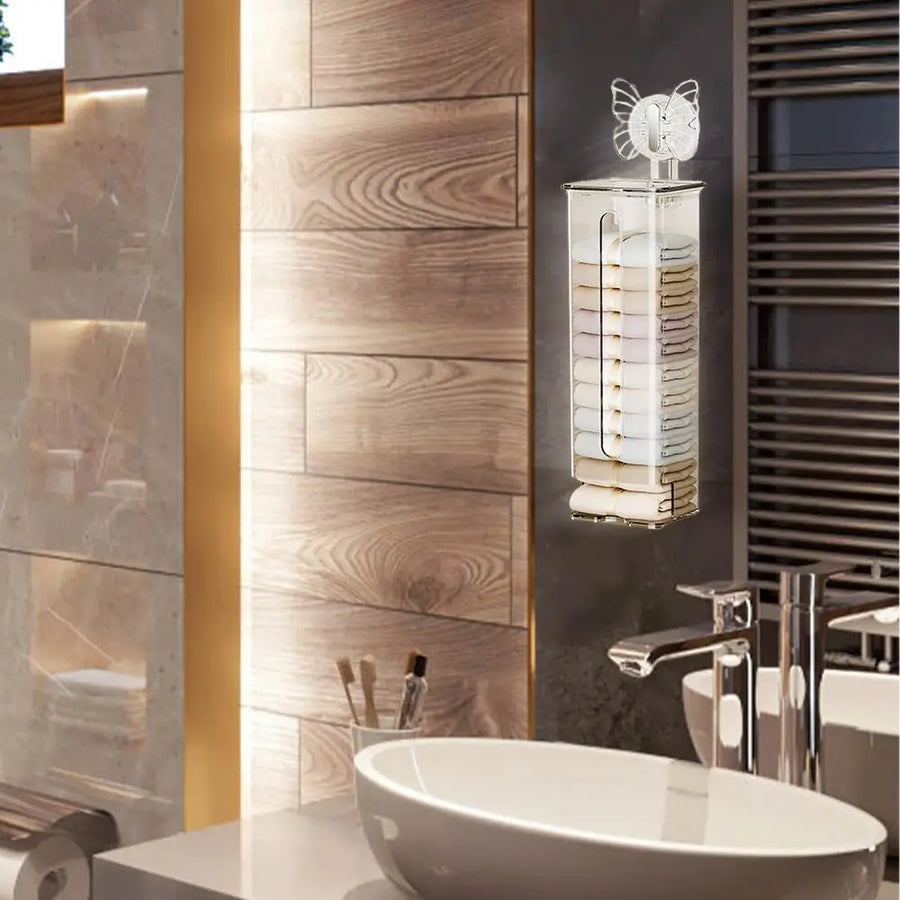 Transparent Multifunctional Wall-Mounted Sock Organizer - Image 7