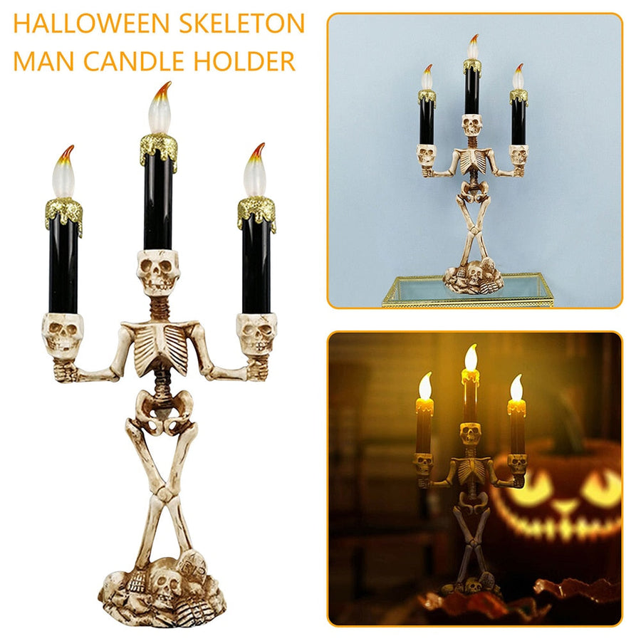 Scary Skeleton Halloween Candle Lights - Image 2