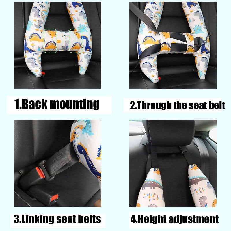 Journey Ready Cartoon Children Travel Pillow - Image 5