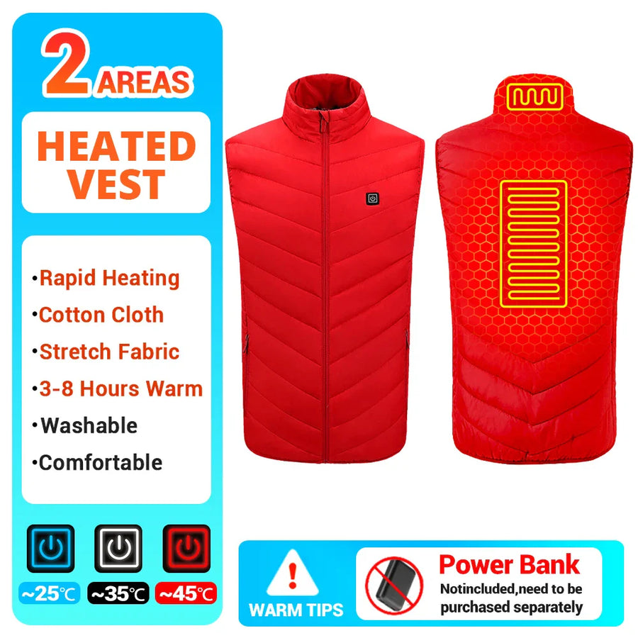 Hooded Heated Winter Camping Jacket - Image 20