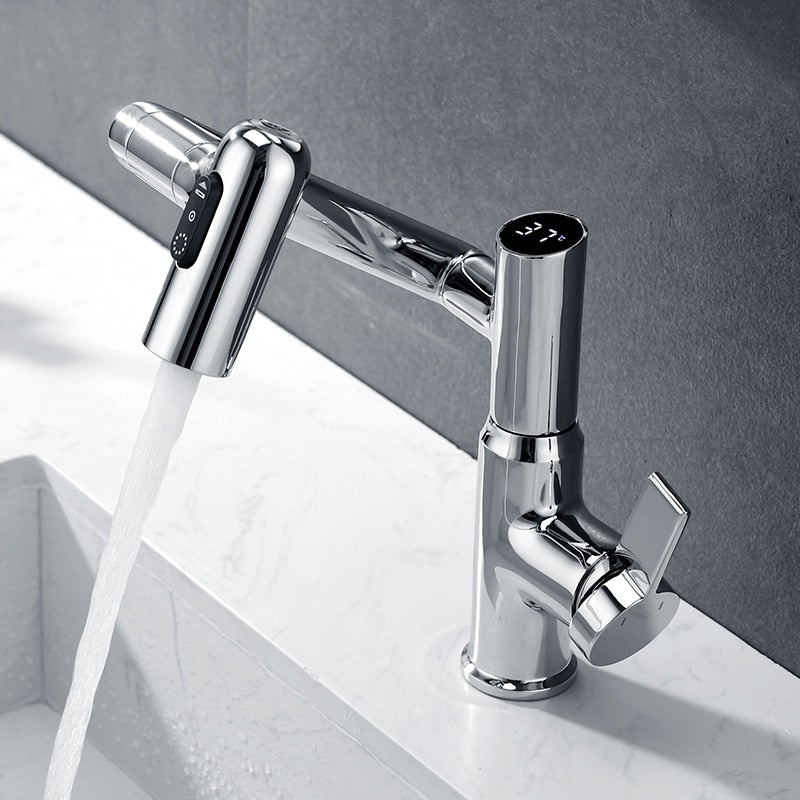Digital Temperature Full Rotation Ultra Spin Basin Faucet - Image 2