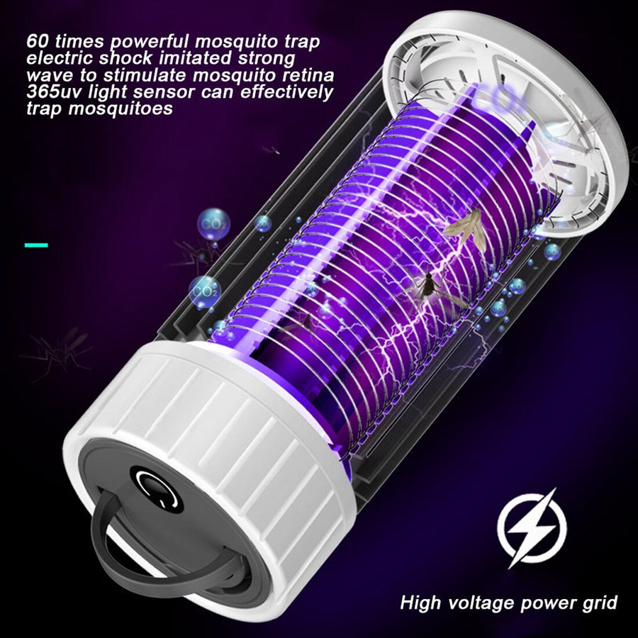 Rechargeable Insect Trap Camping Solar Lamp - Image 1